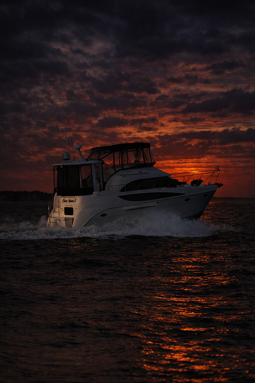 Cherie Amore II at sunset