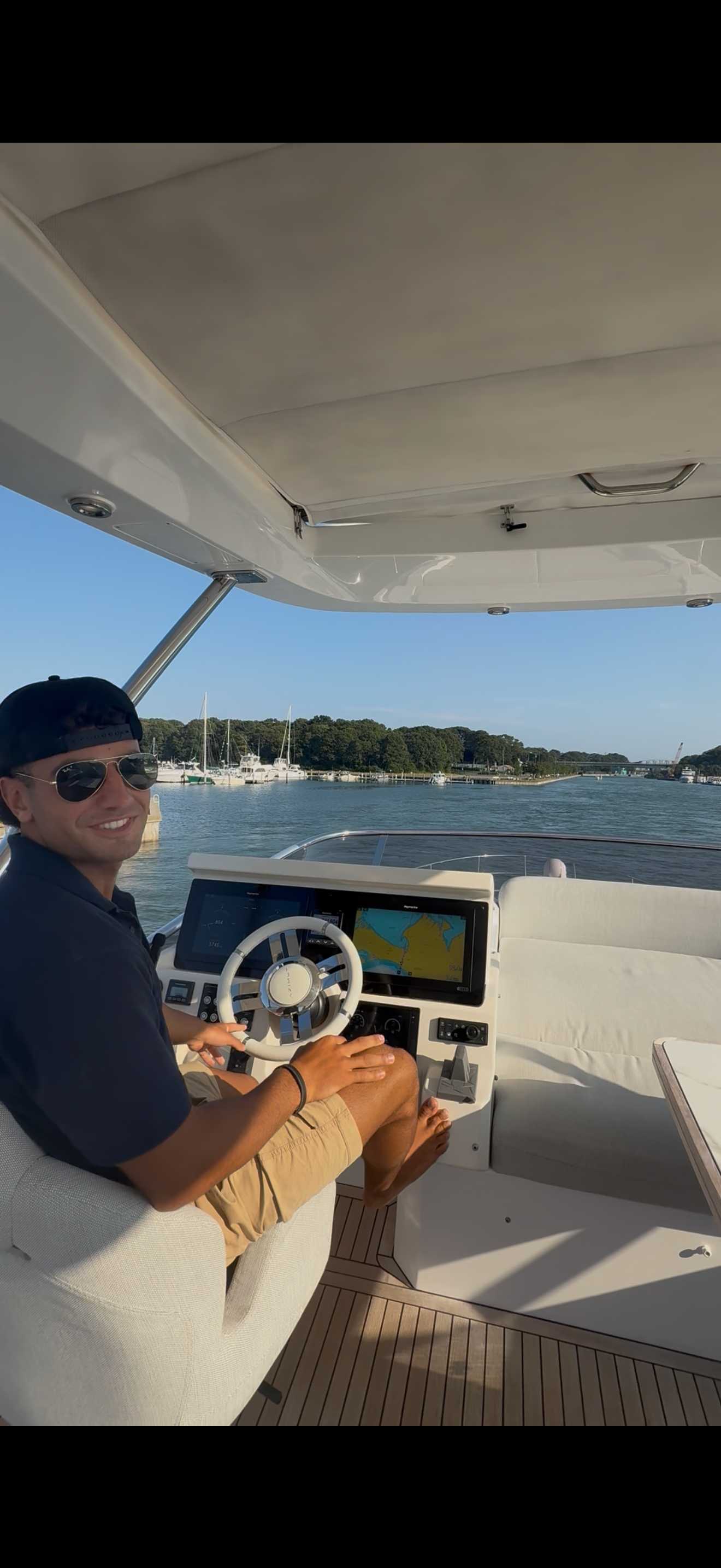 Captain at the helm